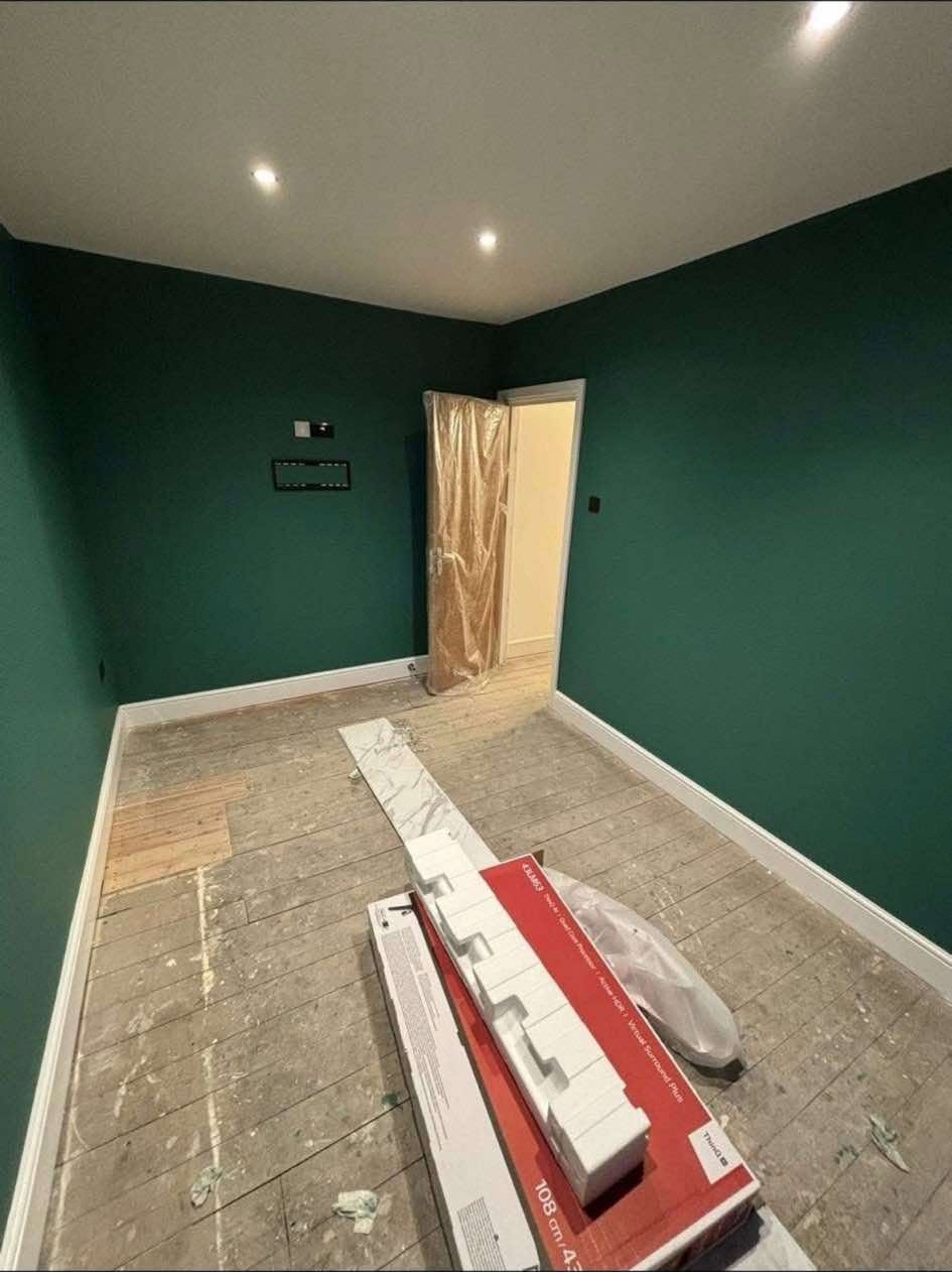 Finished painted room